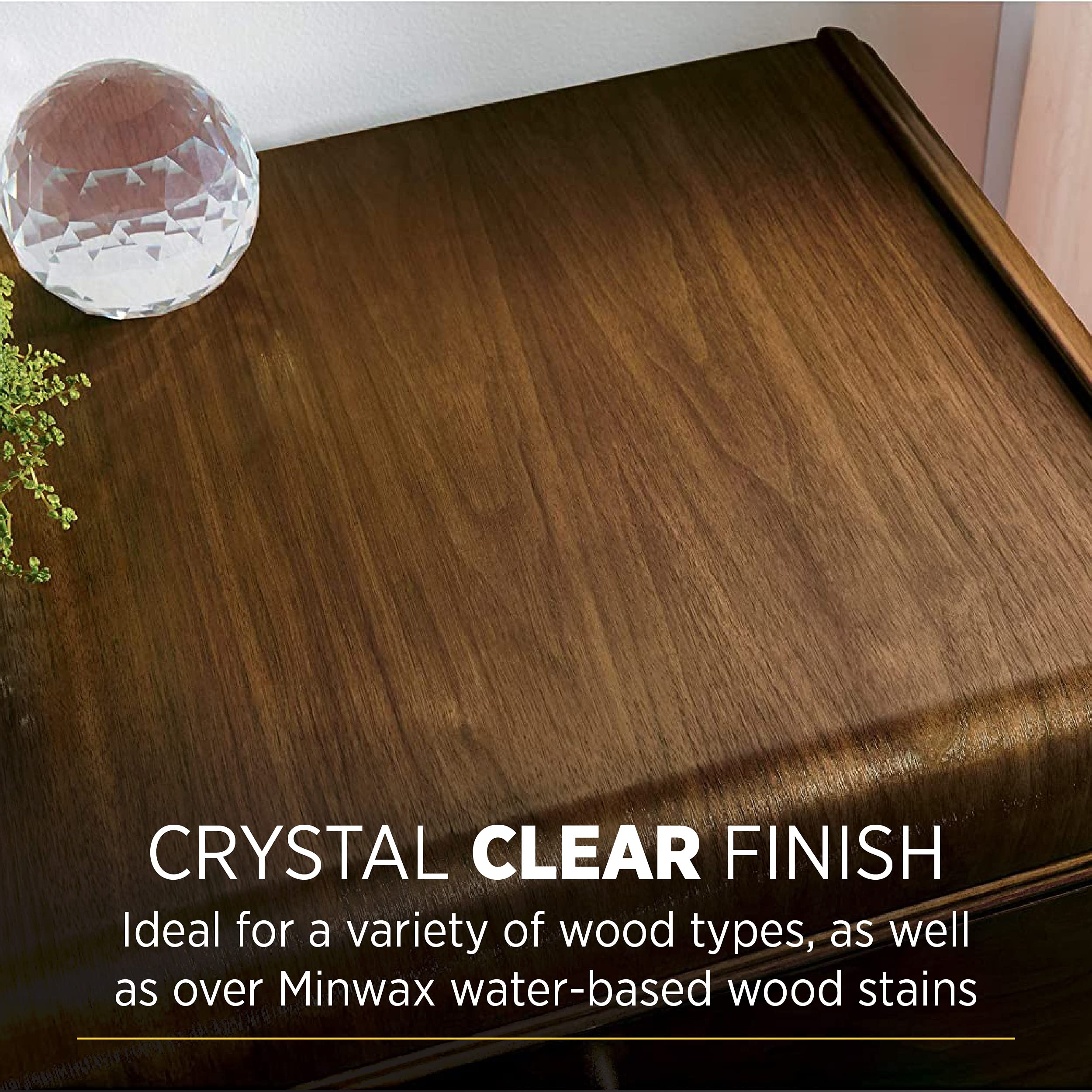 Minwax Polycrylic Protective Finish, Clear Matte, 1/2 Pint, 222224444 - Image 4